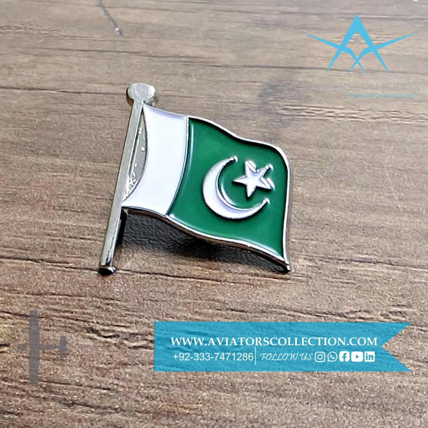 Premium Pakistan Flag Coat Pin